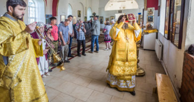 Освящение храма святых Космы и Дамиана с. Бабино