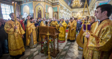 Архипастырское служение в Неделю всех святых