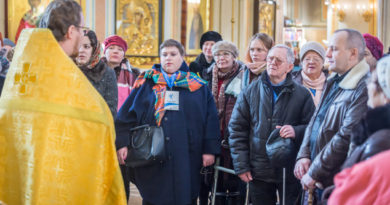 В кафедральном соборе прошел молебен для участников Парадельфийских игр