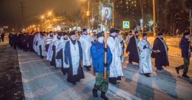 Накануне праздника Богоявления в Ижевске состоялся общегородской крестный ход