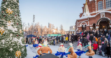 В праздник Рождества в кафедральном соборе прошли гуляния и детский концерт