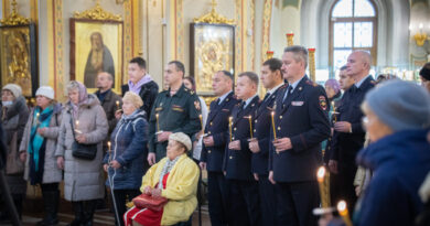 В кафедральном храме состоялись богослужения для сотрудников правоохранительных органов